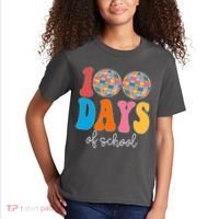 100 Days Of School Disco Celebration Kids T-Shirt thumb 2