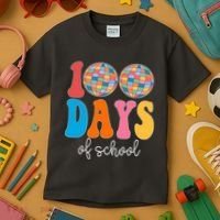 100 Days Of School Disco Celebration Kids T-Shirt thumb 3