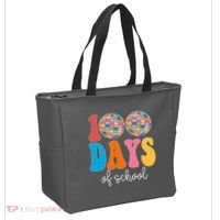 100 Days Of School Disco Celebration Tote Bag thumb 2