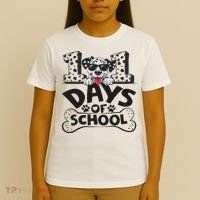 100 Days Of School Dalmatian Dog Boy 100th Day Of School T-Shirt thumb 4