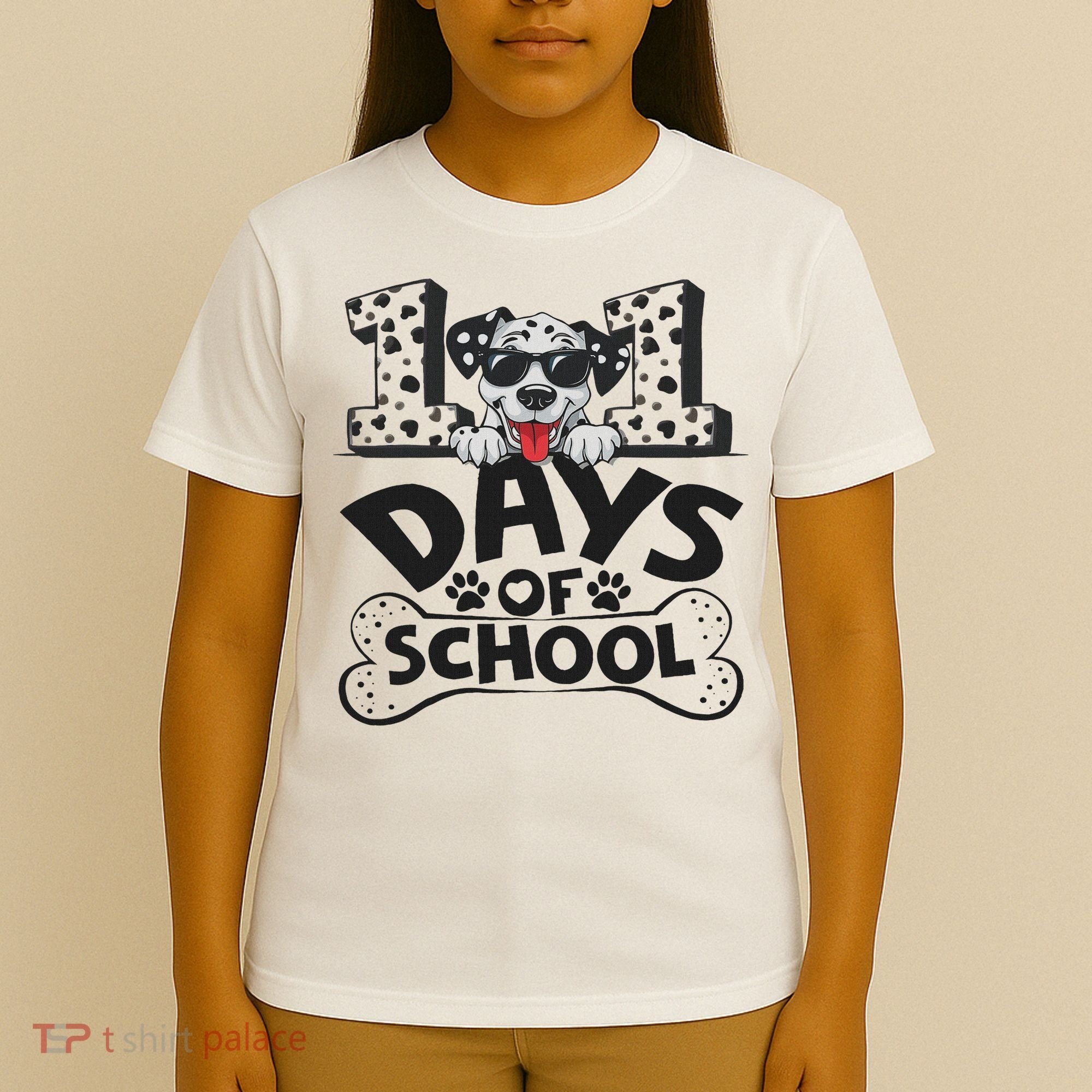 100 Days Of School Dalmatian Dog Boy 100th Day Of School T-Shirt