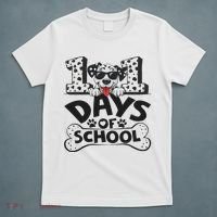 100 Days Of School Dalmatian Dog Boy 100th Day Of School T-Shirt thumb 5