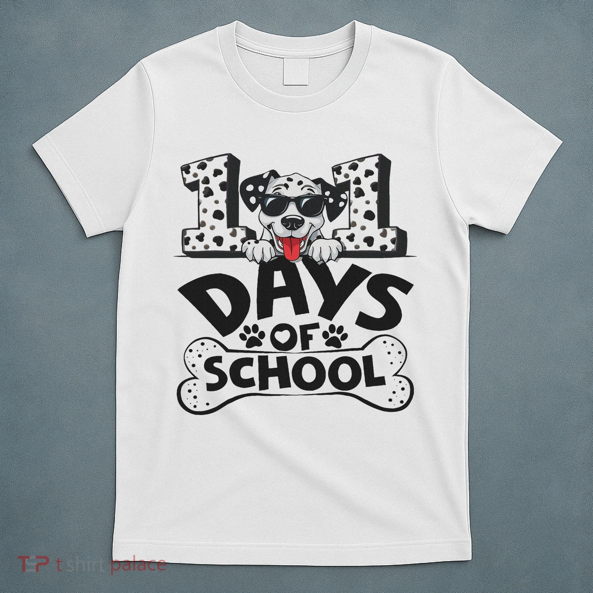 100 Days Of School Dalmatian Dog Boy 100th Day Of School T-Shirt