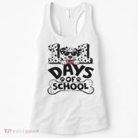 100 Days Of School Dalmatian Dog Boy 100th Day Of School Women's Tank Top thumb 0