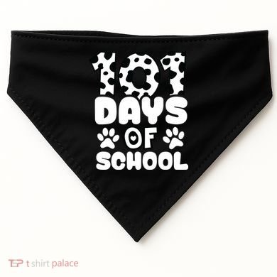 101 Days Of School USA-Made Doggie Bandana