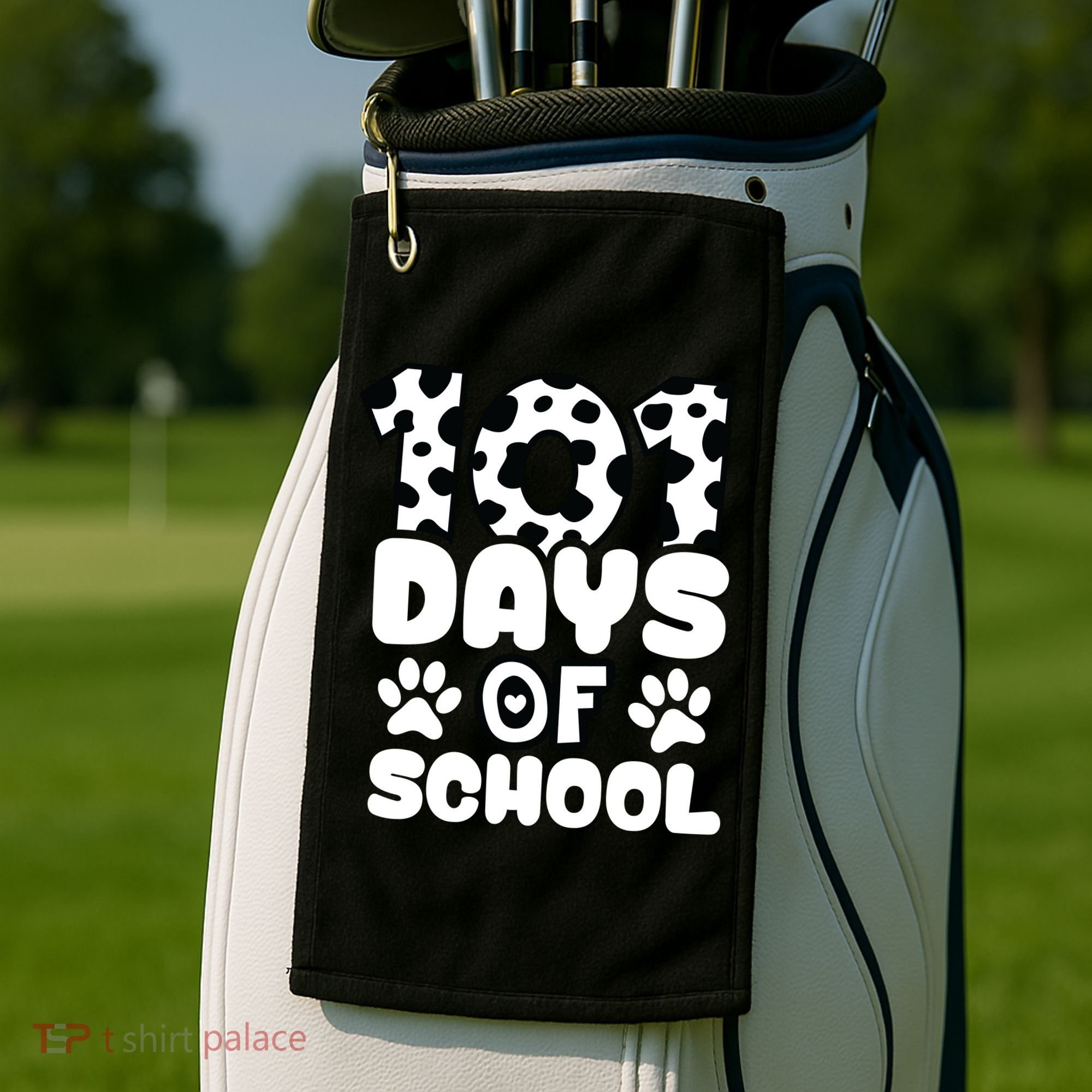 101 Days Of School Golf Towel