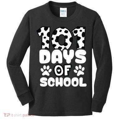 101 Days Of School Kids Long Sleeve Shirt
