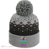 100 Days Of School Coffee Teach Repeat The Baniff Cuffed Pom Beanie thumb 0