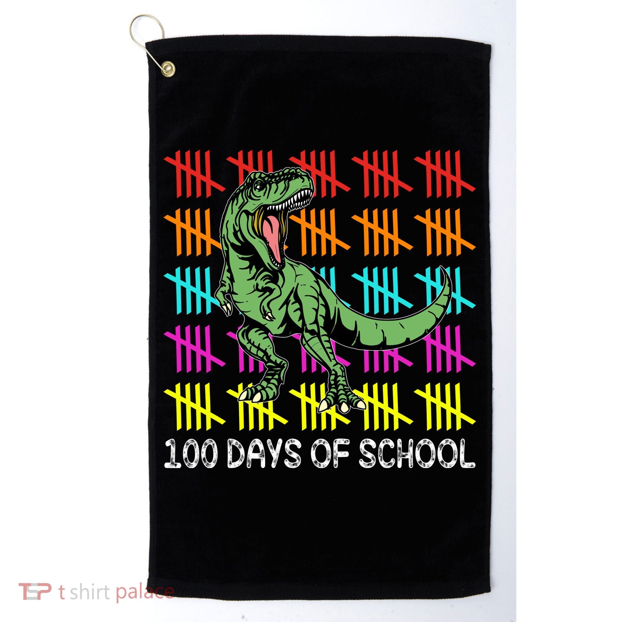 100 Days Of School Golf Towel