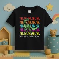 100 Days Of School Toddler T-Shirt thumb 3