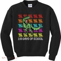 100 Days Of School Kids Sweatshirt thumb 0