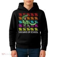 100 Days Of School Kids Hoodie thumb 4