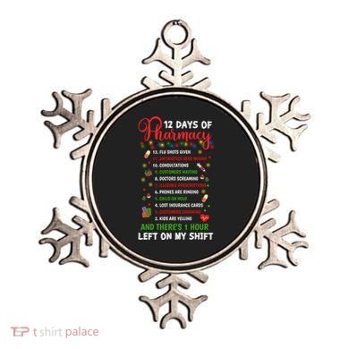 12 Days Of Pharmacy Funny Christmas Pharmacist Tech Xmas Gift Ornament
