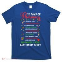 12 Days Of Pharmacy Funny Christmas Pharmacist Tech Xmas Gift T-Shirt thumb 0