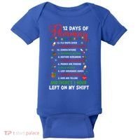 12 Days Of Pharmacy Funny Christmas Pharmacist Tech Xmas Gift Baby Bodysuit thumb 0