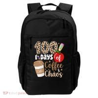 100 Days Of Coffee And Chaos Teacher Backpack thumb 0
