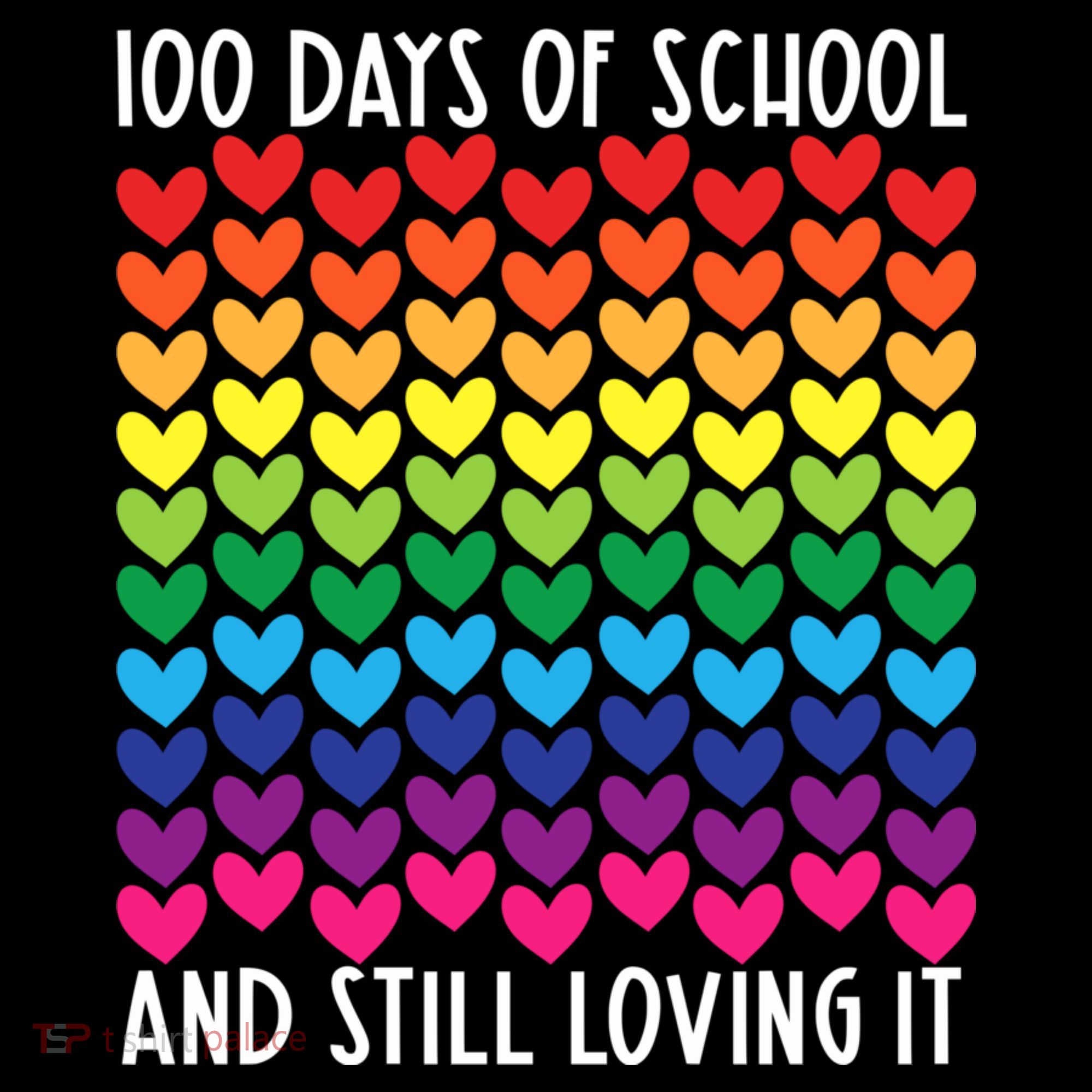 100 Days Of School And Still Loving It Heart Happy 100th Day Gift Coffee Mug