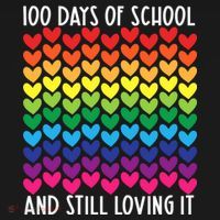 100 Days Of School And Still Loving It Heart Happy 100th Day Gift Women's Hoodie thumb 2