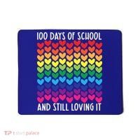 100 Days Of School And Still Loving It Heart Happy 100th Day Gift Mousepad thumb 0