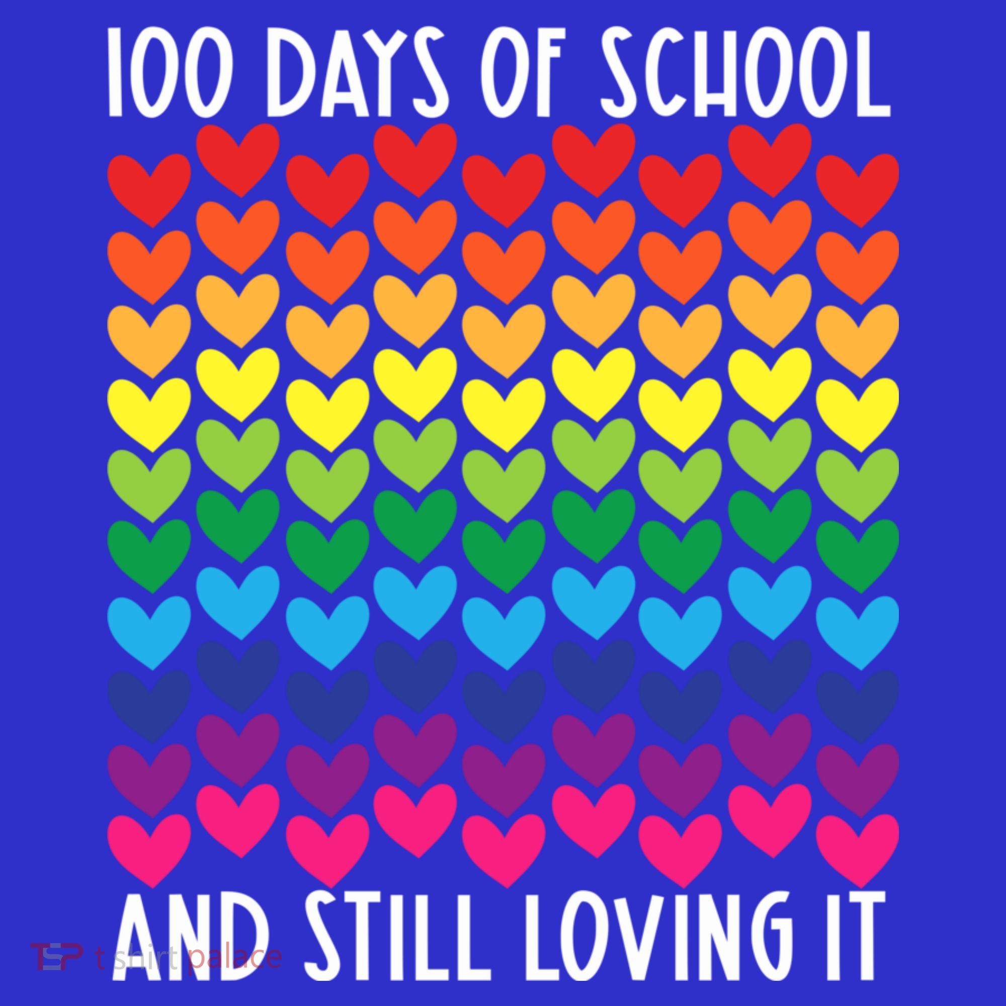 100 Days Of School And Still Loving It Heart Happy 100th Day Gift Visor