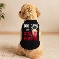100 Days Of School And Still Poppin Doggie Tank thumb 2