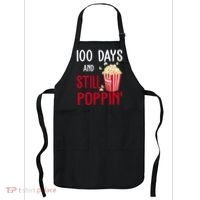 100 Days Of School And Still Poppin Apron thumb 0