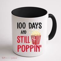 100 Days Of School And Still Poppin Coffee Mug thumb 1