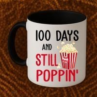 100 Days Of School And Still Poppin Coffee Mug thumb 2