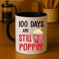 100 Days Of School And Still Poppin Coffee Mug thumb 4