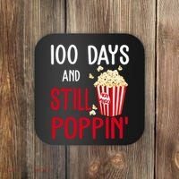 100 Days Of School And Still Poppin Coaster thumb 0
