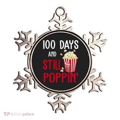 100 Days Of School And Still Poppin Ornament