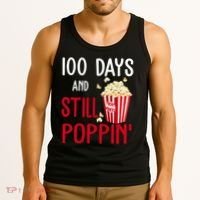 100 Days Of School And Still Poppin Tank Top thumb 3
