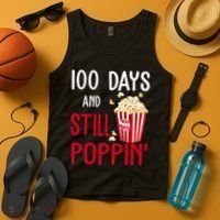 100 Days Of School And Still Poppin Tank Top thumb 4