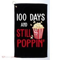 100 Days Of School And Still Poppin Golf Towel thumb 0