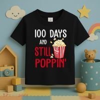 100 Days Of School And Still Poppin Toddler T-Shirt thumb 3