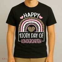 100th Day Of Kindergarten Funny 100 Days Of School Teacher T-Shirt thumb 3