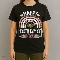 100th Day Of Kindergarten Funny 100 Days Of School Teacher T-Shirt thumb 4