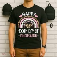 100th Day Of Kindergarten Funny 100 Days Of School Teacher T-Shirt thumb 6