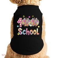 100 Days Of School Brushstroke Disco Substitute Teacher Life Doggie Tank thumb 0