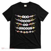 100th Day Of School Friendship Bracelets 100 Days Smarter T-Shirt thumb 0
