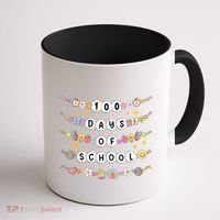 100th Day Of School Friendship Bracelets 100 Days Smarter Coffee Mug thumb 1
