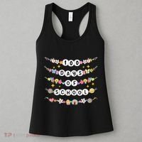 100th Day Of School Friendship Bracelets 100 Days Smarter Women's Tank Top thumb 3