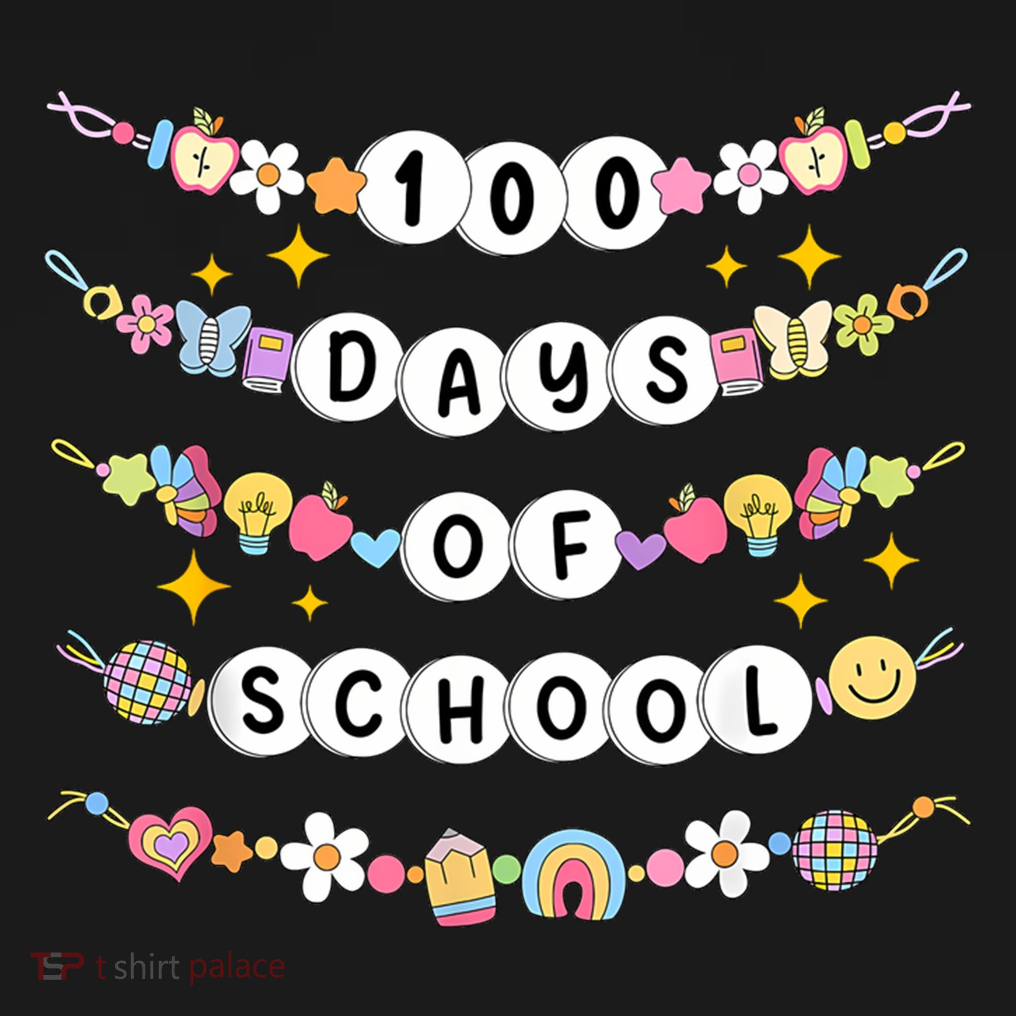 100th Day Of School Friendship Bracelets 100 Days Smarter Women's Tank Top