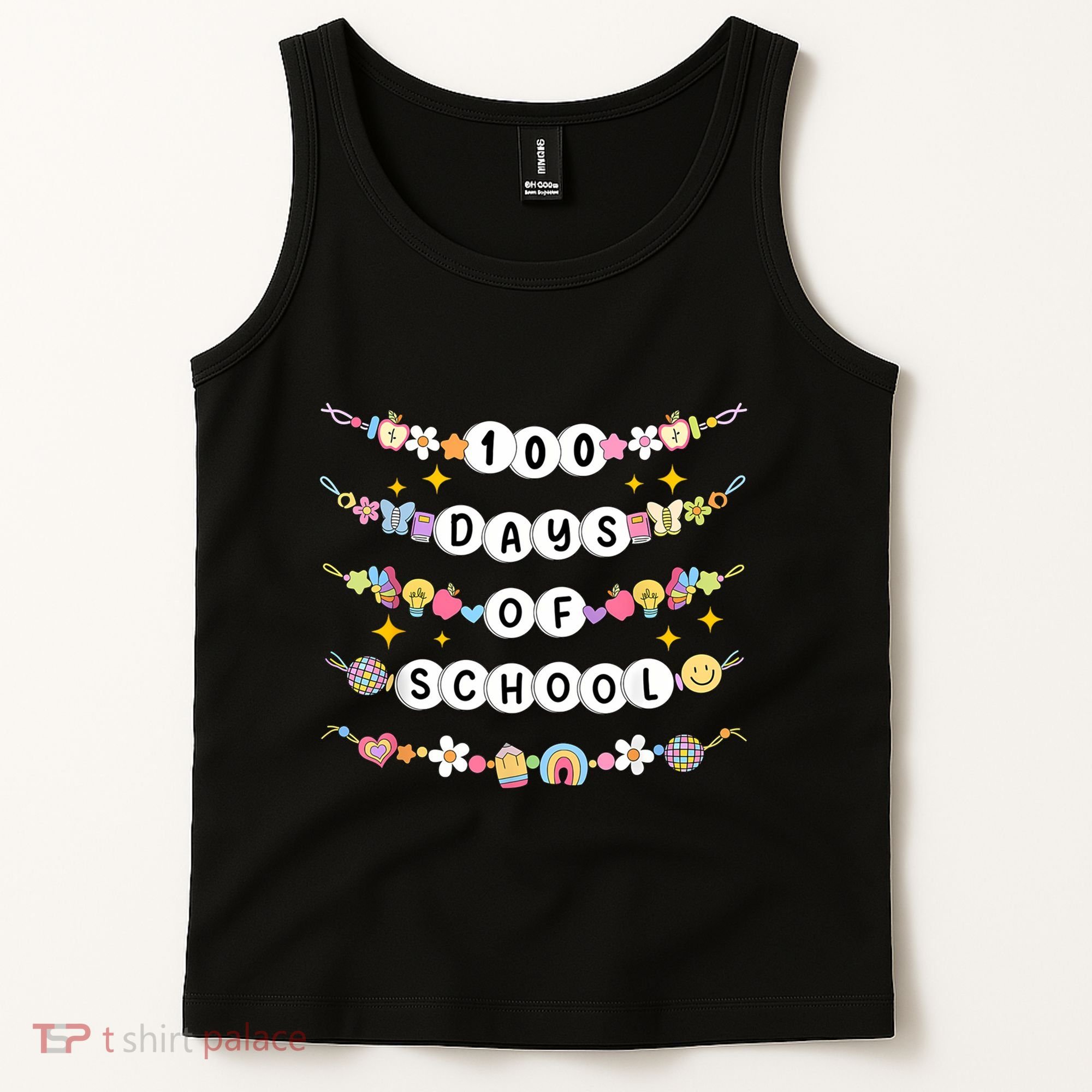 100th Day Of School Friendship Bracelets 100 Days Smarter Tank Top