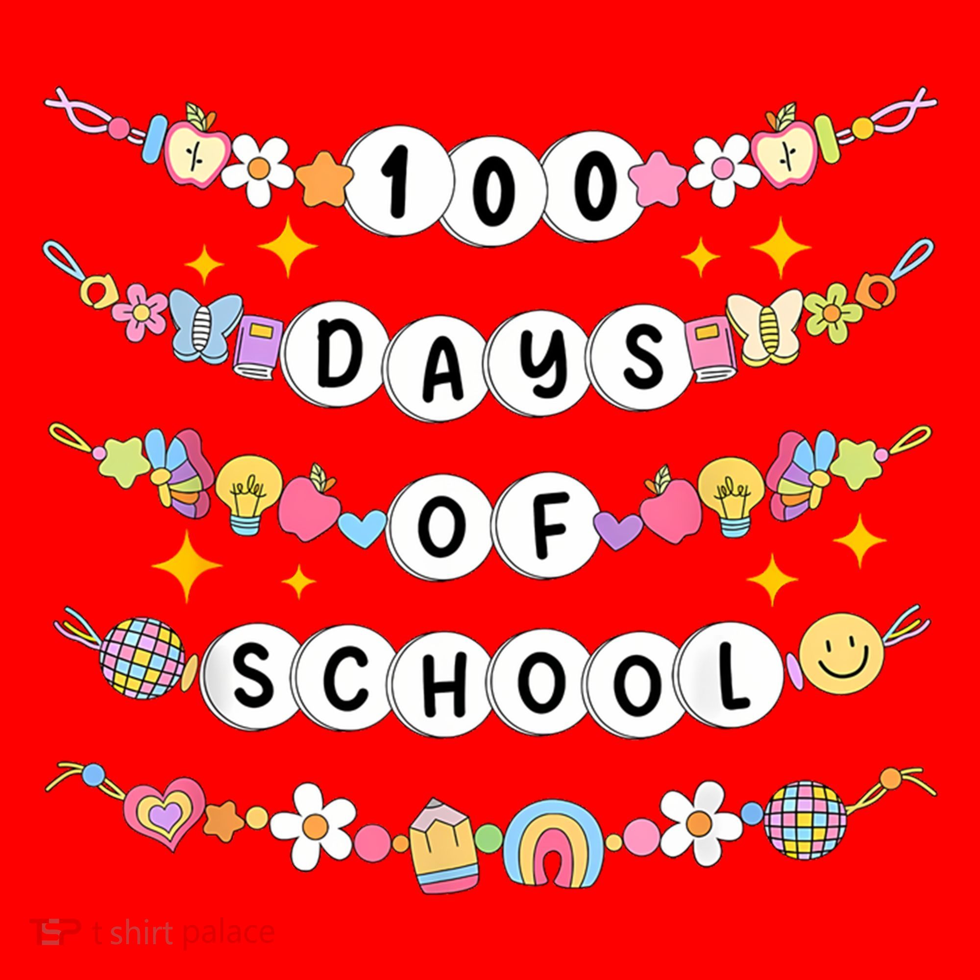 100th Day Of School Friendship Bracelets 100 Days Smarter Santa Hat