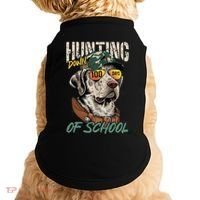 100 Days Of School Dog Hunting Deer Hunting 100th Day Boy Doggie Tank thumb 0