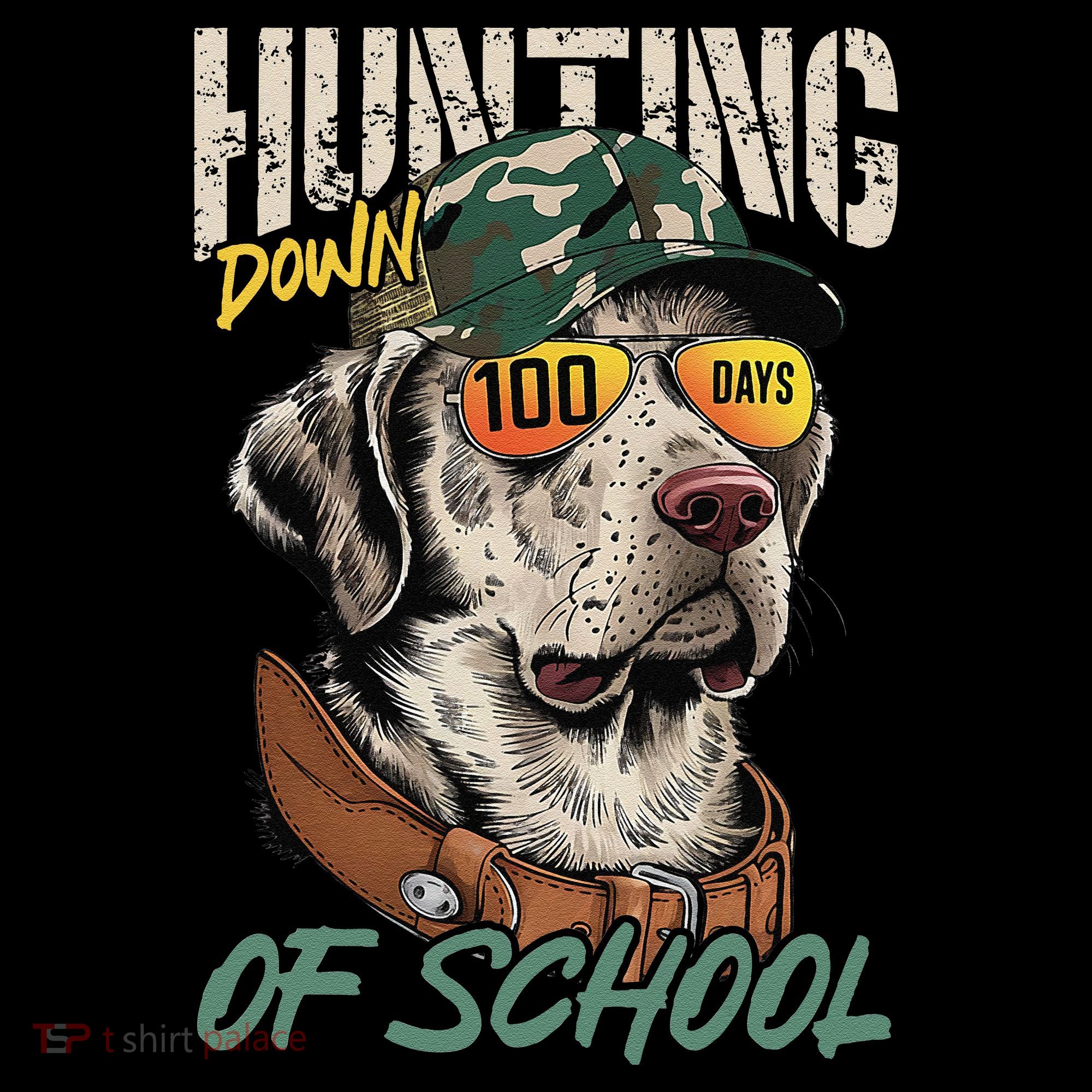 100 Days Of School Dog Hunting Deer Hunting 100th Day Boy Coffee Mug