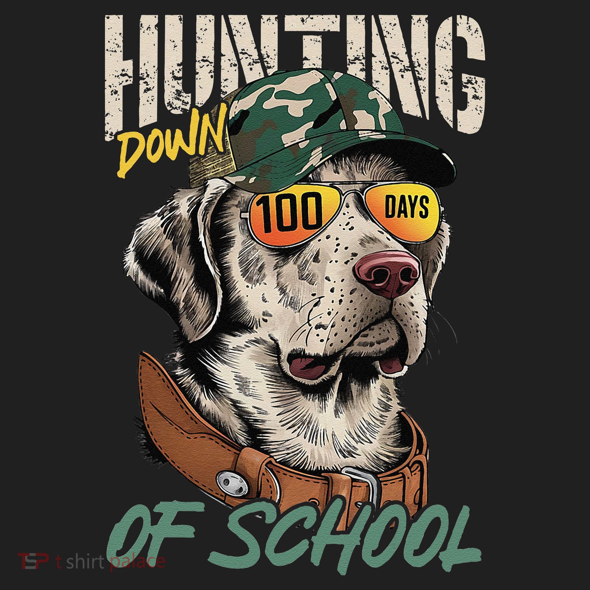 100 Days Of School Dog Hunting Deer Hunting 100th Day Boy Tumbler