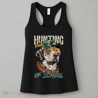 100 Days Of School Dog Hunting Deer Hunting 100th Day Boy Women's Tank Top thumb 3