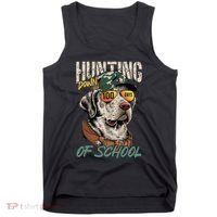100 Days Of School Dog Hunting Deer Hunting 100th Day Boy Tank Top thumb 0